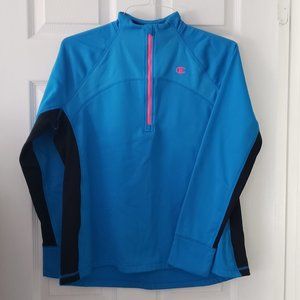Champion Long Sleeve Fleece Quarter Zip Performance Top, L